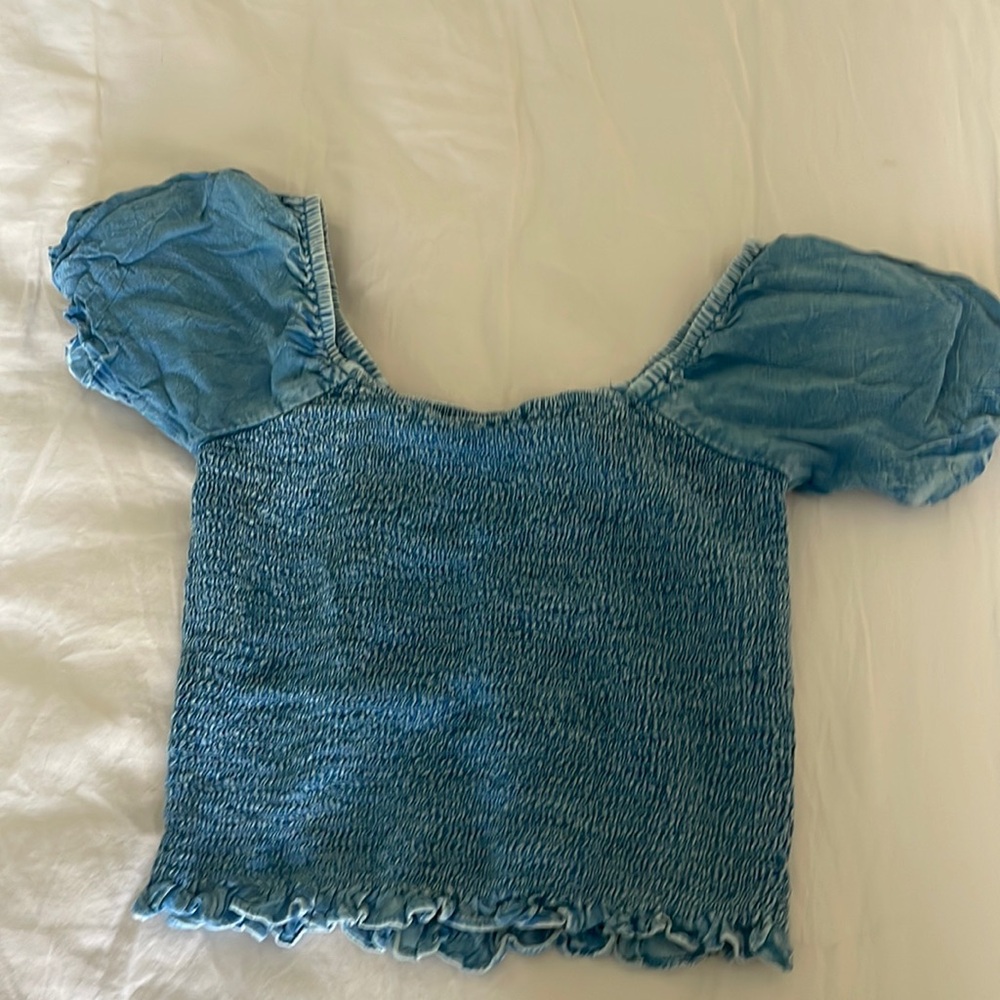 Girls, cute, poof girl crop top